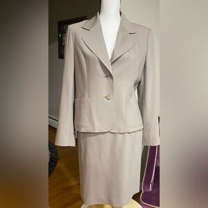 Talbots 2 Piece Wool Blazer/Skirt Suit